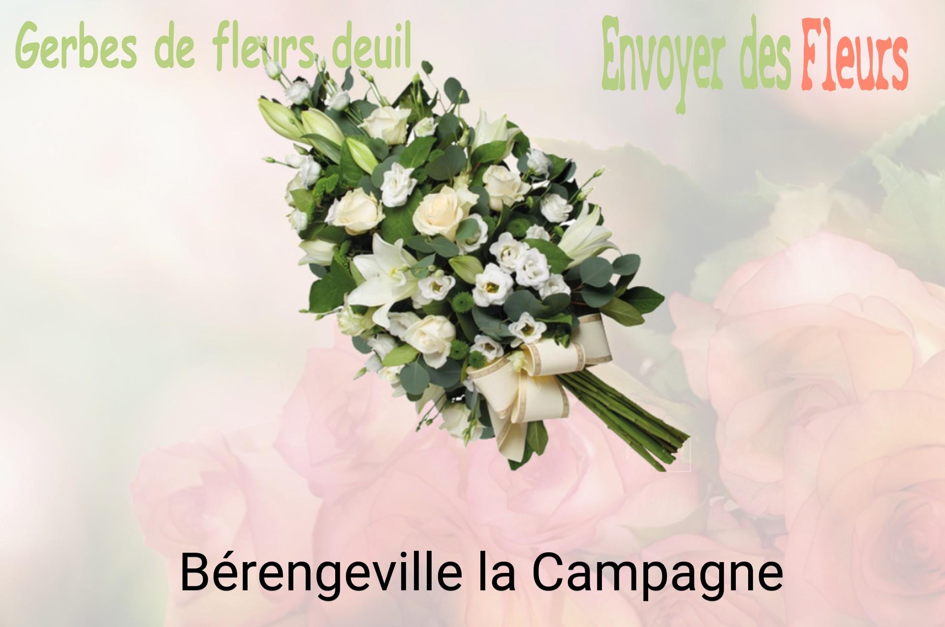 Gerbe de fleurs de deuil livrée à Bérengeville-la-Campagne